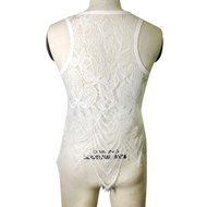 AIMTOPPY Fashion Women Lace Crochet Vest Tank Top Casual Sleeveless Blouse (L, White) N4