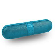 Wireless Mini Pill Multi-function Bluetooth Speaker w/ Mic TF card / FM Radio Function (Blue) N2