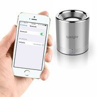 iGadgitz Al Series: 'Volcano' Portable Wireless Stereo Bluetooth Brushed Aluminium Travel Speaker (3W Power with... N7