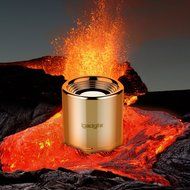 iGadgitz Al Series: 'Volcano' Portable Wireless Stereo Bluetooth Brushed Aluminium Travel Speaker (3W Power with... N10