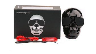 Generic Skull Head Shape Portable Wireless Bluetooth Speaker for Desktop PC/Laptop Notebook/Mobile Phone/MP3/MP4... N17