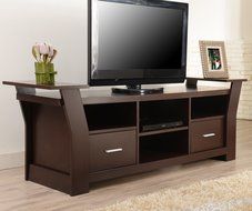 ioHOMES Torena Multi-Storage TV Stand, Walnut