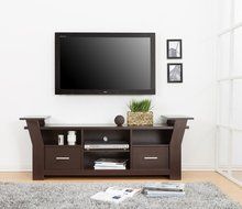 ioHOMES Torena Multi-Storage TV Stand, Walnut N2