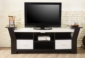 ioHOMES Torena Multi-Storage TV Stand, Walnut N4