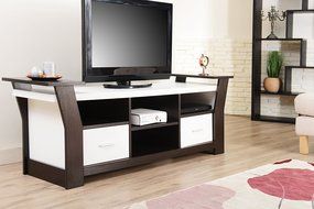 ioHOMES Torena Multi-Storage TV Stand, Walnut N5