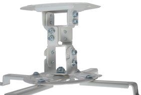 VIVO Universal Adjustable White Ceiling Projector / Projection Mount Extending Arms (MOUNT-VP01W) N2