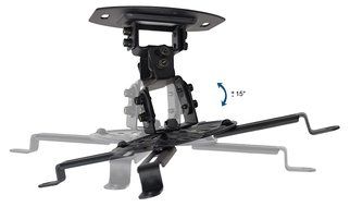 VIVO Universal Adjustable White Ceiling Projector / Projection Mount Extending Arms (MOUNT-VP01W) N11