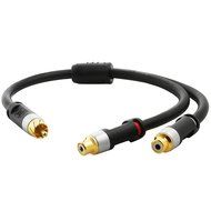 Mediabridge ULTRA Series RCA Y-Adapter (12 Inches) - 1-Male to 2-Female for Digital Audio or Subwoofer - (Part... N5