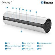 NFC FM HIFI Bluetooth Speaker Wireless Stereo Portable Loudspeakers Bluetooth Boombox Super Bass MP3 Player White N2