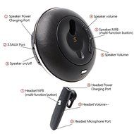 Veva Mini Portable Wireless Bluetooth Speakers Built in Hands Free Earphone with Microphone (Black) N2