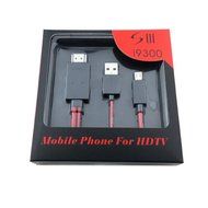 EXW MHL Micro USB to HDMI Cable Adapter Samsung Galaxy S3 S4 S5 Note 2 Tab3 For HDTV (5 Pin adapter) N3