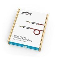 Anker 3.5mm Nylon Braided Auxiliary Audio Cable (4ft / 1.2m) Tangle-Free AUX Cable for Headphones, iPods, iPhones... N4