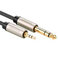 Ugreen Gold Plated 3.5mm 1/8" Male to 6.35mm 1/4" Male Stereo Audio Cable 3 Feet N2