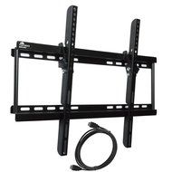 Fortress Mount TV Wall Mount for 40-70" TVs up to 165 lbs with 9-feet Braided HDMI Cable