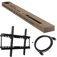 Fortress Mount TV Wall Mount for 40-70" TVs up to 165 lbs with 9-feet Braided HDMI Cable N3