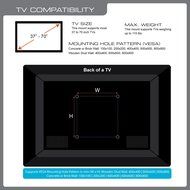 QualGear QG-TM-001 37-Inch to 70-Inch Universal Ultra Slim Low Profile Picture Hanging Style Wire Rope Wall Mount... N3