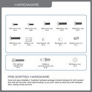 QualGear QG-TM-001 37-Inch to 70-Inch Universal Ultra Slim Low Profile Picture Hanging Style Wire Rope Wall Mount... N12