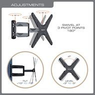 QualGear QG-TM-001 37-Inch to 70-Inch Universal Ultra Slim Low Profile Picture Hanging Style Wire Rope Wall Mount... N19