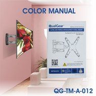 QualGear QG-TM-001 37-Inch to 70-Inch Universal Ultra Slim Low Profile Picture Hanging Style Wire Rope Wall Mount... N23
