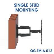 QualGear QG-TM-001 37-Inch to 70-Inch Universal Ultra Slim Low Profile Picture Hanging Style Wire Rope Wall Mount... N25