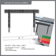 QualGear QG-TM-001 37-Inch to 70-Inch Universal Ultra Slim Low Profile Picture Hanging Style Wire Rope Wall Mount... N29
