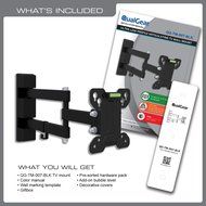 QualGear QG-TM-001 37-Inch to 70-Inch Universal Ultra Slim Low Profile Picture Hanging Style Wire Rope Wall Mount... N36