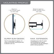 QualGear QG-TM-001 37-Inch to 70-Inch Universal Ultra Slim Low Profile Picture Hanging Style Wire Rope Wall Mount... N38
