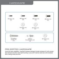 QualGear QG-TM-001 37-Inch to 70-Inch Universal Ultra Slim Low Profile Picture Hanging Style Wire Rope Wall Mount... N40