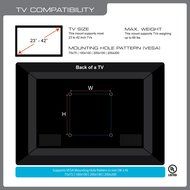 QualGear QG-TM-001 37-Inch to 70-Inch Universal Ultra Slim Low Profile Picture Hanging Style Wire Rope Wall Mount... N53