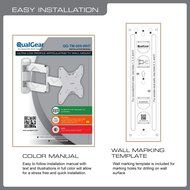 QualGear QG-TM-001 37-Inch to 70-Inch Universal Ultra Slim Low Profile Picture Hanging Style Wire Rope Wall Mount... N55