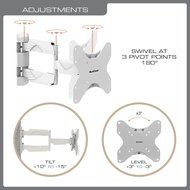 QualGear QG-TM-001 37-Inch to 70-Inch Universal Ultra Slim Low Profile Picture Hanging Style Wire Rope Wall Mount... N56