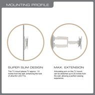 QualGear QG-TM-001 37-Inch to 70-Inch Universal Ultra Slim Low Profile Picture Hanging Style Wire Rope Wall Mount... N57