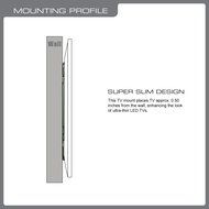 QualGear QG-TM-001 37-Inch to 70-Inch Universal Ultra Slim Low Profile Picture Hanging Style Wire Rope Wall Mount... N68