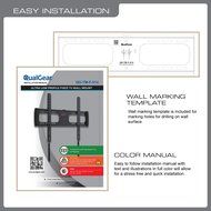 QualGear QG-TM-001 37-Inch to 70-Inch Universal Ultra Slim Low Profile Picture Hanging Style Wire Rope Wall Mount... N70
