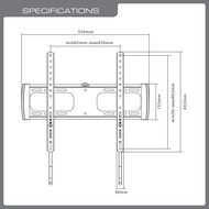 QualGear QG-TM-001 37-Inch to 70-Inch Universal Ultra Slim Low Profile Picture Hanging Style Wire Rope Wall Mount... N71