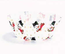 Smiley Snowman Mini Cupcake Cases N2