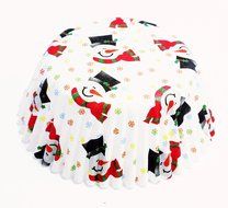 Smiley Snowman Mini Cupcake Cases N5