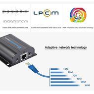 E-SDS HDMI Network Extender Over Single Cat5/5e/6 Ethernet Cable with IR Up To 196 Feet 60m Supports 1080P &amp;3D... N4