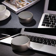 Aukoo Portable Bluetooth Speaker, Hi-Fi Portable Mini Round Metal Wireless Stereo Speaker, Works for Iphone, Ipad... N6