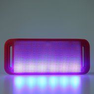 HDE Bluetooth Speaker Wireless LED Light Up Mini Portable Music Player for Smart Phone Tablet PC (Black) N13