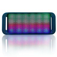 HDE Bluetooth Speaker Wireless LED Light Up Mini Portable Music Player for Smart Phone Tablet PC (Black) N17