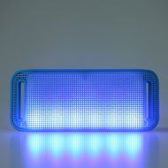 HDE Bluetooth Speaker Wireless LED Light Up Mini Portable Music Player for Smart Phone Tablet PC (Black) N21
