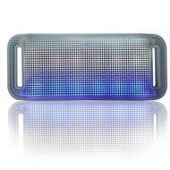 HDE Bluetooth Speaker Wireless LED Light Up Mini Portable Music Player for Smart Phone Tablet PC (Black) N25