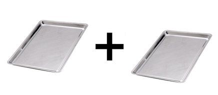 Norpro Stainless Steel 10X15" Jelly Roll Baking Pan Cookie Sheet (2-Pack)