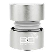 Bluetooth Speaker - BassBoomz Silver High Performance Portable Speaker - works with ANY Bluetooth device!