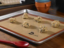 Dworth Professional Non-Stick Cookie Silicone Baking Mat - Food Grade Pastry Mat - 2 Pack N4