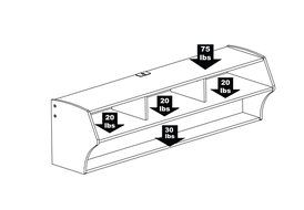 Black Altus Plus 58&quot; Floating TV Stand N7