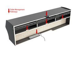 Black Altus Plus 58&quot; Floating TV Stand N8
