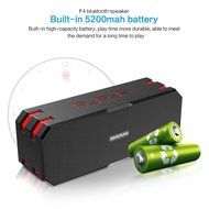 Shuua Bluetooth Outdoor Speakers IP67 Dustproof/Waterproof Portable Wireless Loudspeaker HIFI Bass,Built-in 5200mAh...
