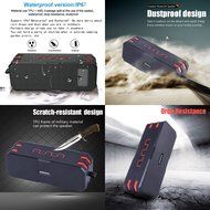 Shuua Bluetooth Outdoor Speakers IP67 Dustproof/Waterproof Portable Wireless Loudspeaker HIFI Bass,Built-in 5200mAh... N3